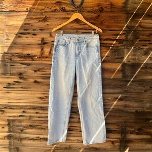 AMERICAN EAGLE | 90s Wide Leg Light Blue Women's Jeans 8